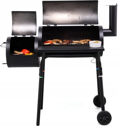  Tepro Wichita 1038 faszén grill 54 x 30 cm hőmérővel, két kamrás