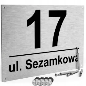   Printima házszám 32 x 21 cm + Univerzális csapok 6 x 30 mm 4 db.