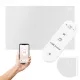  INFRAVÖRÖS fűtőtest 720W INFRAVÖRÖS SUGÁRZÓ Fehér WiFi Panel Távirányító