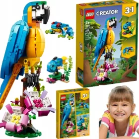    LEGO Creator 3 az 1-ben 31136 egzotikus papagáj 3 az 1-ben + KARÁCSONYI KÁRTYÁK Boríték Boldog Mikulás