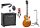 ELEKTROMOS GITÁR + ERŐSÍTŐ 10W TUNER SZETT