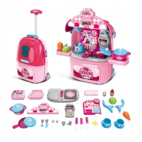    GYERMEKKONYHA KEREKES TOKBAN 2 az 1-ben FŐZÉSI TARTOZÉKOK