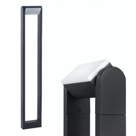    Négyszögletű LVT világítóoszlop, integrált LED-forrás, 80 cm, fekete