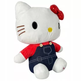    Plüss kabalája Hello Kitty farmer ruha Teddy Bear plüss ennivaló