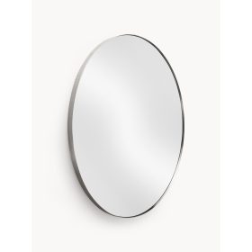    Ovális fekete tükör 45/110 LED utánvilágítással és kapcsolóval