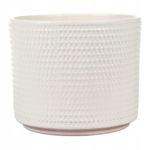  Carmax virágcserép 16,5 cm x 16,5 x 14,5 cm átmérőjű 17 cm kerámia krém