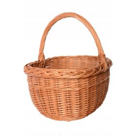 Kosar - Barna fonott kosár 1 db.