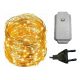  HOSE LIGHTS CHAIN WIRE mini LED 100db 10m 230V 6 világítási mód