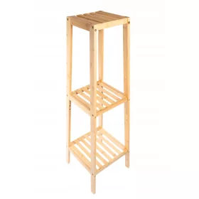   Virágtartó - Roletree RT010 3 szintes bambusz virágállvány