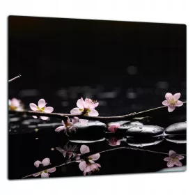   Üveglap 60 x 65 x 4 mm, polírozott edzett üveg, többszínű