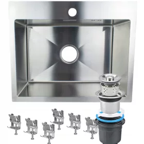   Egytálas mosogató ACÉL KONYHAI MOSOGATÓ 46x45 cm INOX rozsdamentes acél