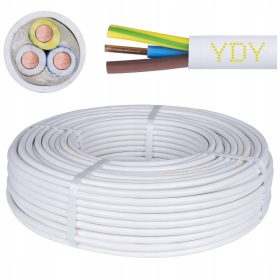   Kerek elektromos kábel, beépítés YDY Elektrokabel 3 x 2,5