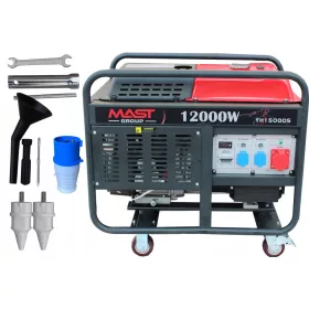   Hordozható háromfázisú Metcor 13000 W-os benzines generátor