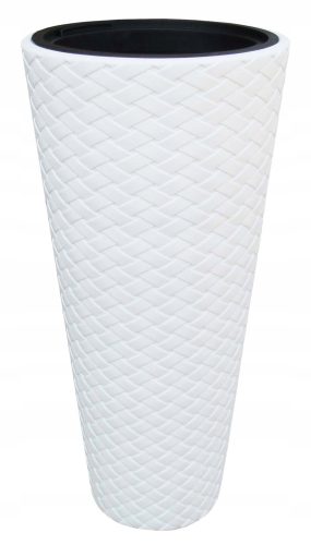  Prosperplast virágcserép 40 cm x 40 x 78 cm átmérője 40 cm műanyag fehér