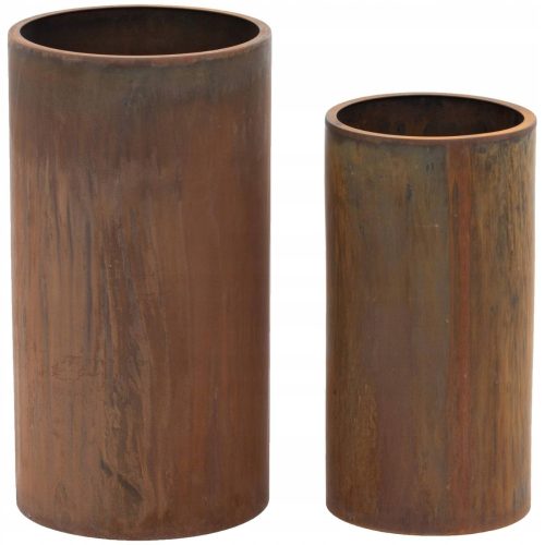  Royal Catering virágcserép 29,5 cm x 29,5 x 58 cm réz corten acél