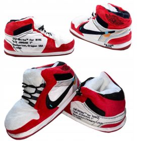   Figura, szobrocska - PIROS PLÜS SZŐRME PAPUCCS, 36-43-as méretben