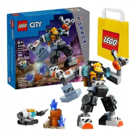    LEGO City 60428 Space Mech + Papírtáska LEGO 6315786 sárga 24x8x18 cm