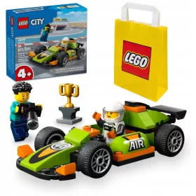    60399 ZÖLD VERSENIAUTÓ + LEGO papírzacskó 6315786 sárga 24x8x18 cm