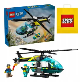    LEGO City 60405 mentőhelikopter + VP papírtáska LEGO 6315792 közepes