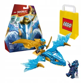    LEGO Ninjago Nya and the Dragon Attack 71802 + LEGO papírzacskó 6315786 sárga 24x8x18 cm