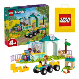   LEGO Friends 42632 haszonállat-állatorvosi klinika + VP papírzacskó LEGO 6315792 közepes