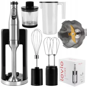    Lovio botmixer Kézi turmix mixer aprító LVHBL001 1600 W ezüst/szürke