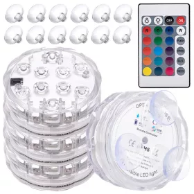   Medence világítás - LED-ES MEDENCE LÁMPÁK tapadókoronggal 4 DB