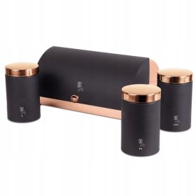   Kenyértartó doboz - Berlinger Haus táskakészlet, fekete, rózsaszín árnyalatok, sárga és arany árnyalatok