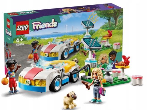  LEGO Friends 42609 elektromos autó és töltőállomás