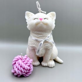   Gyertya - Dekoratív szójagyertya, illatmentes, NIOI naturals, 1 db.