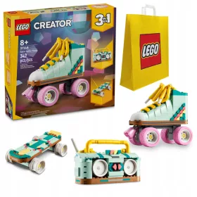    LEGO Creator 3 az 1-ben 31148 Retro görkorcsolya + LEGO 6315792 PAPÍRTASKA VP MEDIUM M 34X41X10 TE