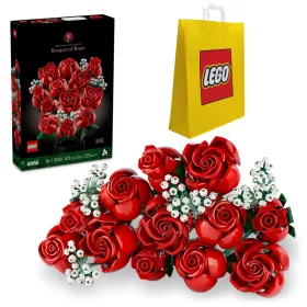    LEGO ICONS 10328 Csokor rózsa + LEGO 6315792 PAPÍRTASKA VP MEDIUM M 34X41X10 TE