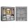  ModernHome gardrób TEXTIL SZEKRÉNY 126 x 177 x 43,5 cm szürke árnyalatok