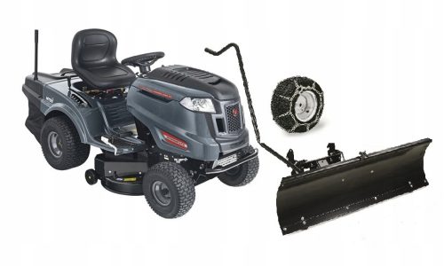 Traktoros fűnyíró - MTD Anthracite Power-Liner 92 kerti traktor + MTD OEM-190-833 hóeke