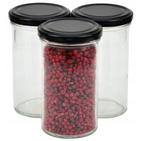   Élelmiszertartó - ÜVEG ÜVEG 277 ml, egyenesen belülről, pasztörizálásra tökéletes, 20 db