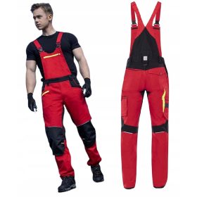   Ardon 4Xstretch hosszú munkanadrág, piros H6612/52, 52-es méret + MagrosBHP LOGO matrica