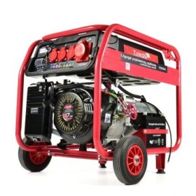   Hordozható háromfázisú generátorkészlet Tvardy 8500 W benzin + Olaj négyütemű motorokhoz 4T piros 1L