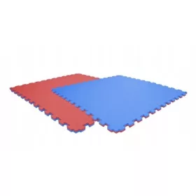 Puzzle szőnyeg 4 cm kék és piros