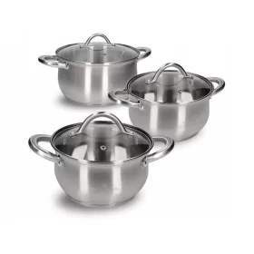   Edénykészletek - Zwieger Virtu edénykészlet, rozsdamentes acél, 6 db.