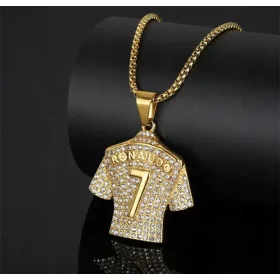    Láncos nyaklánc Cristiano Ronaldo póló CR7 ajándék streetwear y2k