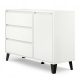  TopEshop Scandi 1D3S komód 110 x 39 x 78,5 cm fehér fehér