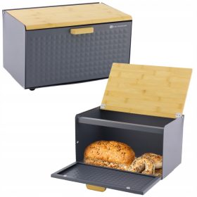   Kenyértartó doboz - Karl Hausmann Vinto egyrészes táska, barna és bézs árnyalatok, szürke és ezüst árnyalatok, acél