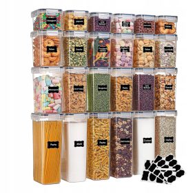    HERMETIKUS ÉLELMISZER TÁROLÓ KÉSZLET, 24 DB 24 MATRICÉK