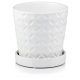  Polnix virágcserép 15 cm x 15 x 15 cm átmérőjű 15 cm kerámia fehér