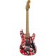  EVH Frankie Striped MN Relic R/W/B Strat elektromos gitár