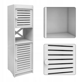   WC szekrény álló fürdőszoba szekrény Megjelenés stílusos fehér 75X20X20cm