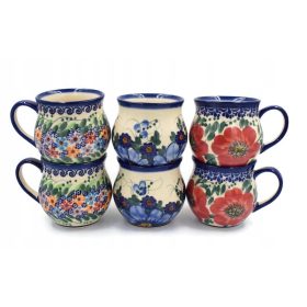   Bögre - Bögre Ceramika Artystyczna Beata Woźniak SET Q.502 x 6 kerámia 375 ml