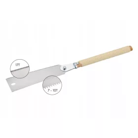    JAPÁN KÉTOLDALÚ KÉZI FŰRÉSZ ÉPÍTÉSI FÁHOZ Kerti Sharp 250mm