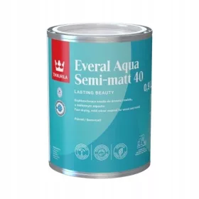   Akril zománc fához és fémhez Tikkurila Everal 40 Semi Matt 0,9 l fehér félmatt