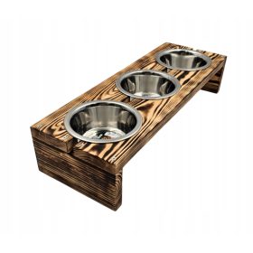  Függesztett fém táltartó, barna árnyalatok, 0,9 l